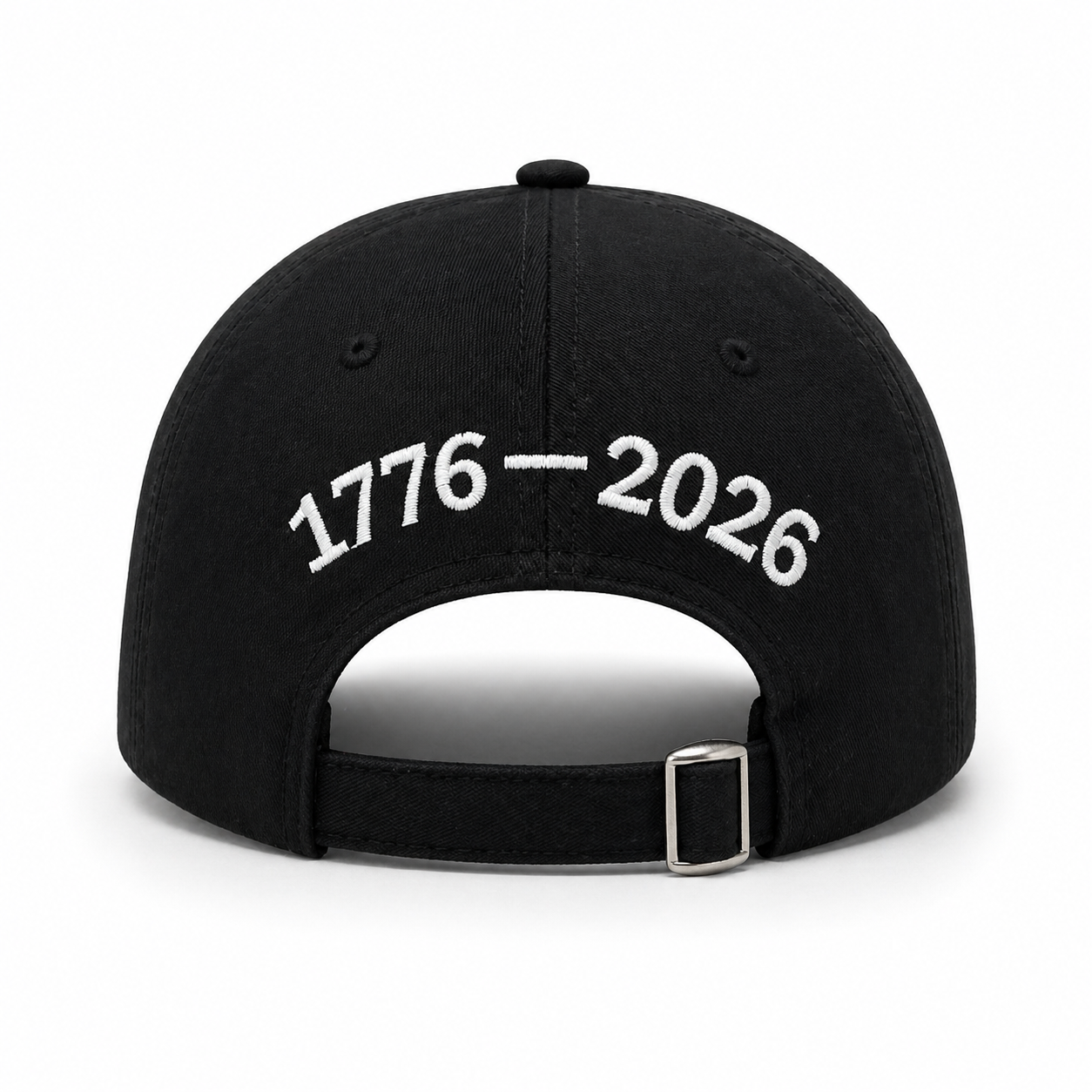 America 250th Birthday Hat | 1776–2026 Embroidered White Cap