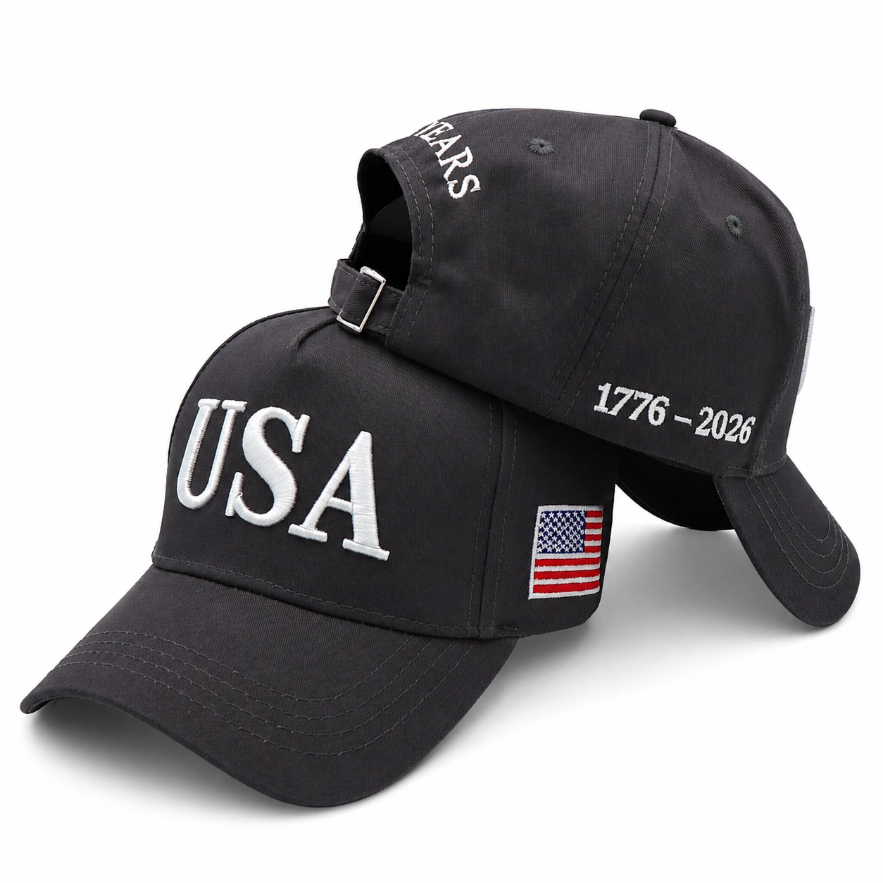 USA 250th Anniversary Hat (1776–2026) — Embroidered Semiquincentennial Cap