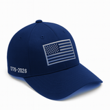 America 250th Anniversary Hat – American Flag Baseball Cap 1776 - 2026 (Exclusive)