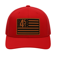 45 47 Presidential Flag Red Mesh Snapback