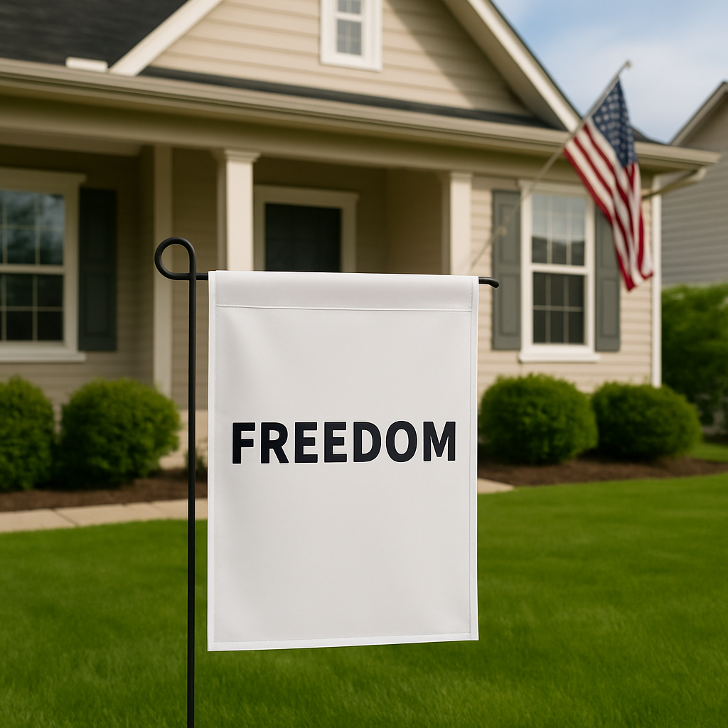 FREEDOM Yard Flag - Freedom Garden Flag (12