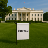 FREEDOM Yard Flag - Freedom Garden Flag (12" x 18") — Patriotic Remembrance Yard Banner