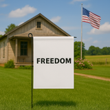 FREEDOM Yard Flag - Freedom Garden Flag (12" x 18") — Patriotic Remembrance Yard Banner
