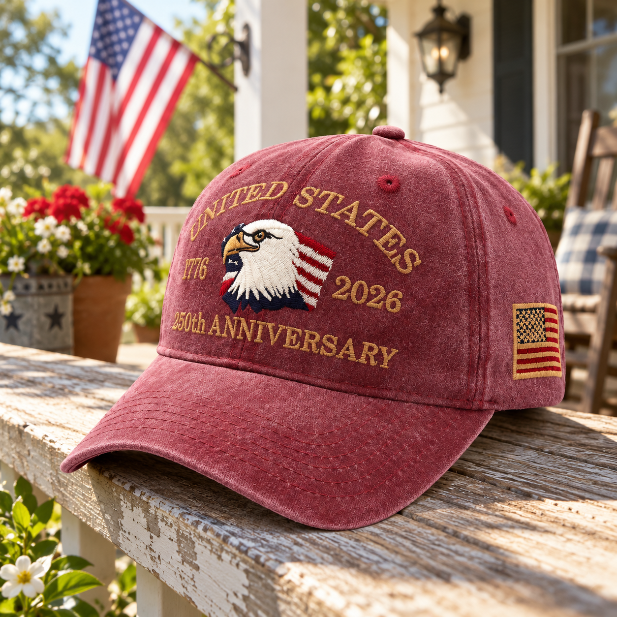 250th Anniversary Eagle Cap – Maroon lifestyle