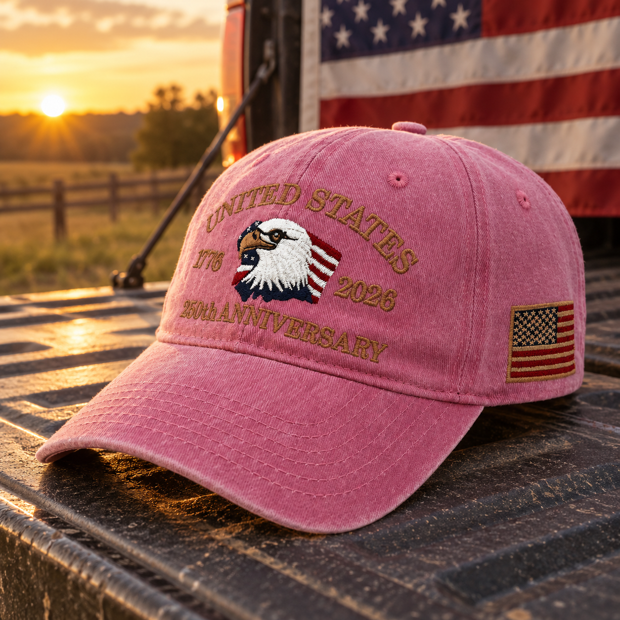250th Anniversary Eagle Cap – Pink lifestyle