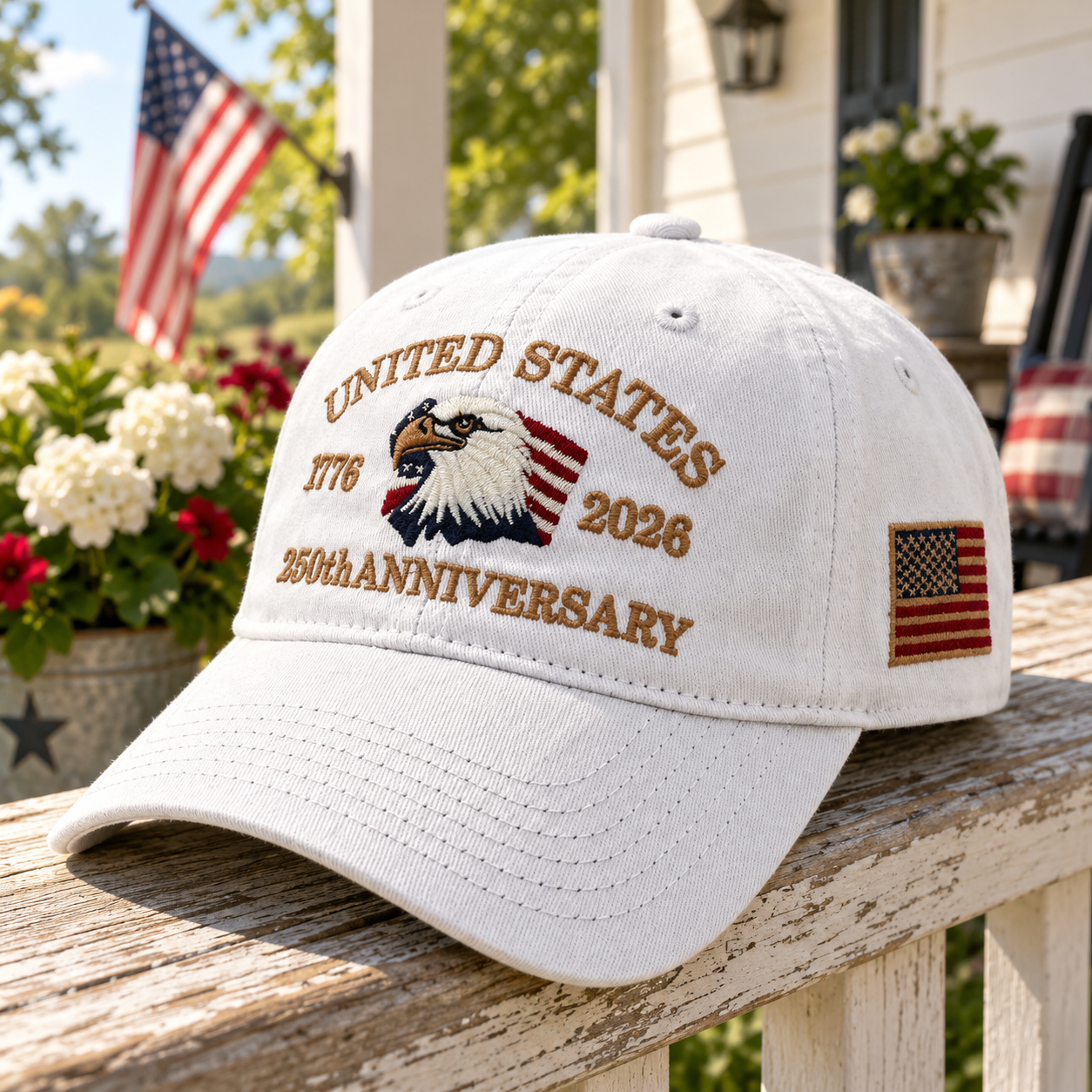 250th Anniversary Eagle Cap – White lifestyle