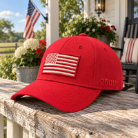 America 250th Flag Cap – Red lifestyle
