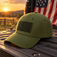 America 250th Flag Cap – Army Green lifestyle
