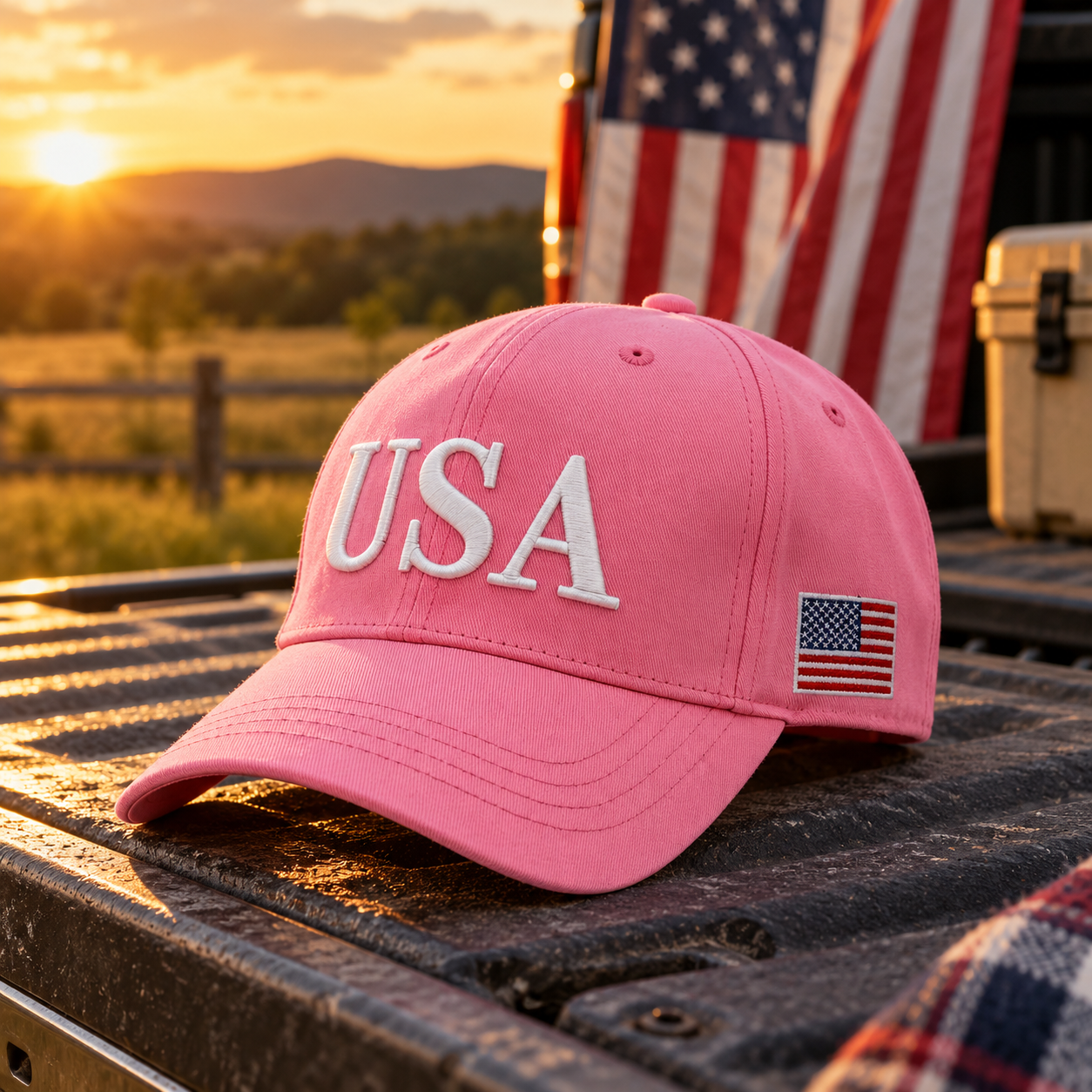 USA 250th Anniversary Cap – Pink lifestyle