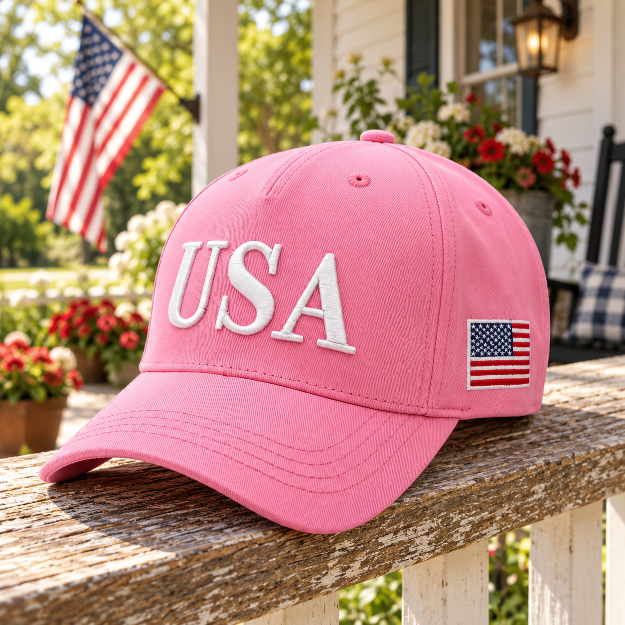 USA 250th Anniversary Cap – Pink lifestyle