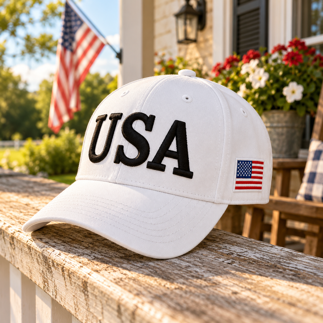 USA 250th Anniversary Cap – White lifestyle