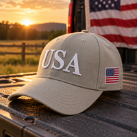 USA 250th Anniversary Cap – Light Gray lifestyle
