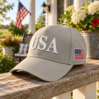 USA 250th Anniversary Cap – Light Gray lifestyle