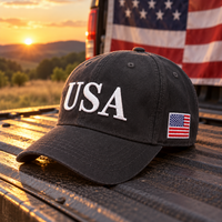 USA 250th Anniversary Cap – Distressed Charcoal lifestyle