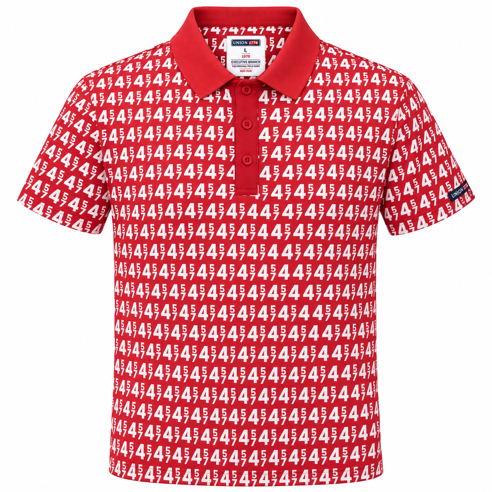 45/47 Presidential Polo Shirt in red – front view