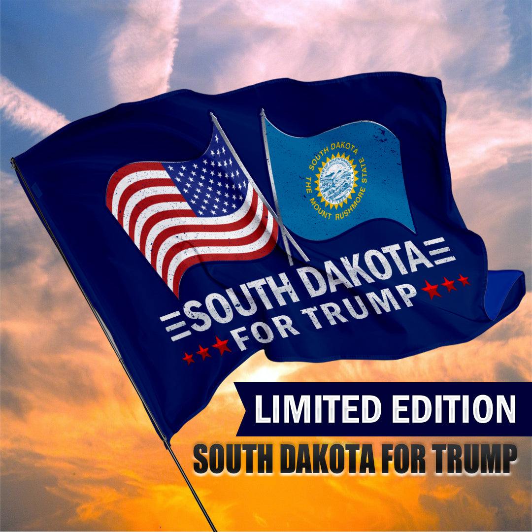 South Dakota 3 x 5 Flag – Dual Flags