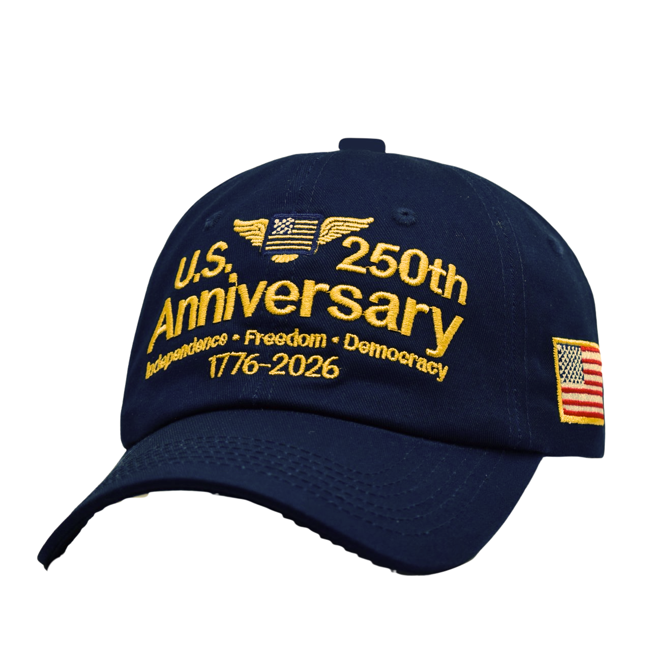 U.S. 250th Anniversary Embroidered Navy Hat (1776–2026)