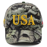 Bold USA Patriotic Camo Baseball Cap – 45-47 Edition