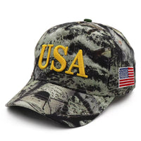 Bold USA Patriotic Camo Baseball Cap – 45-47 Edition
