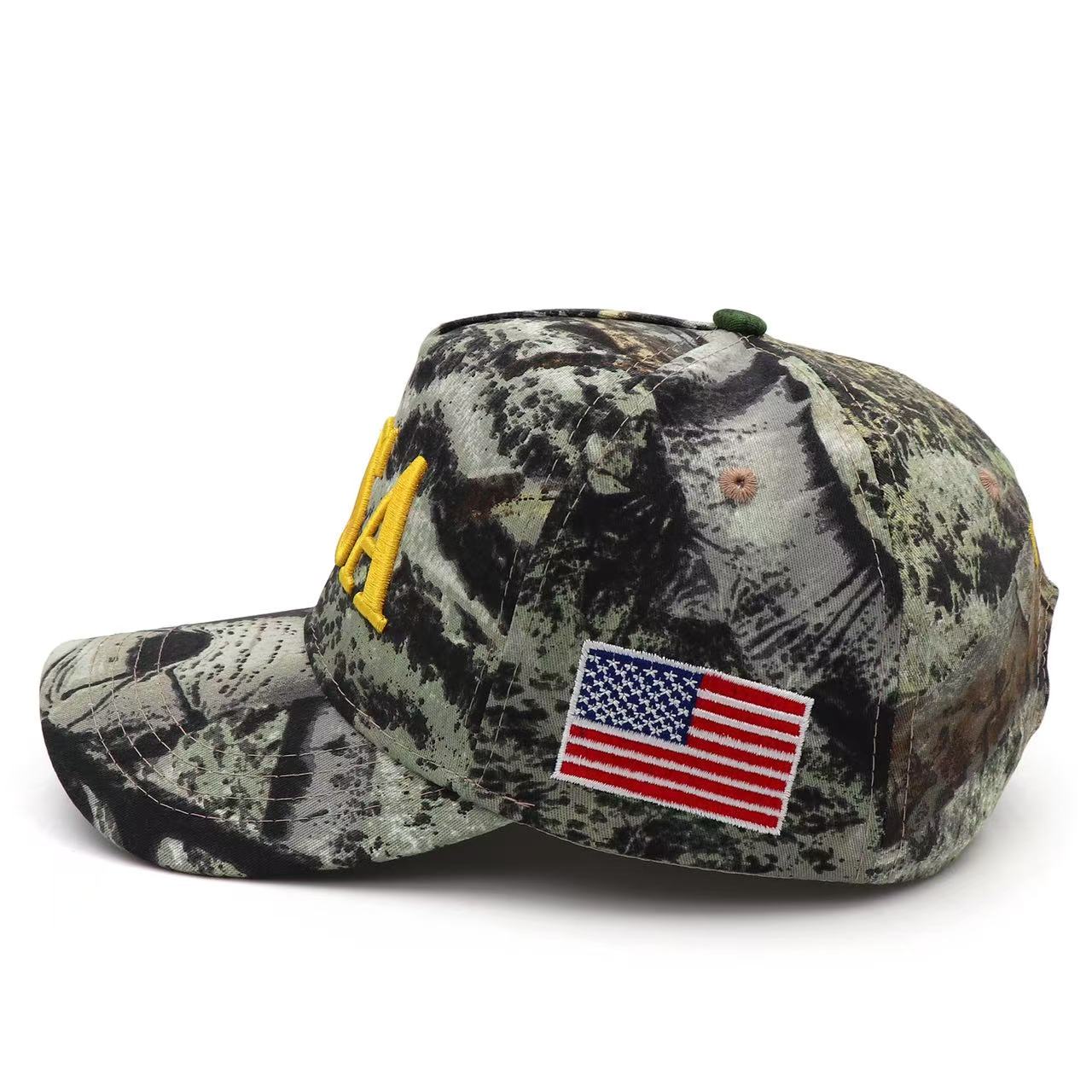 Bold USA Patriotic Camo Baseball Cap – 45-47 Edition