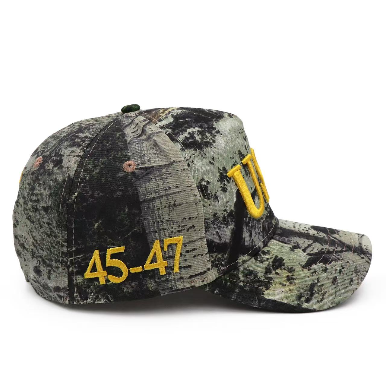 Bold USA Patriotic Camo Baseball Cap – 45-47 Edition