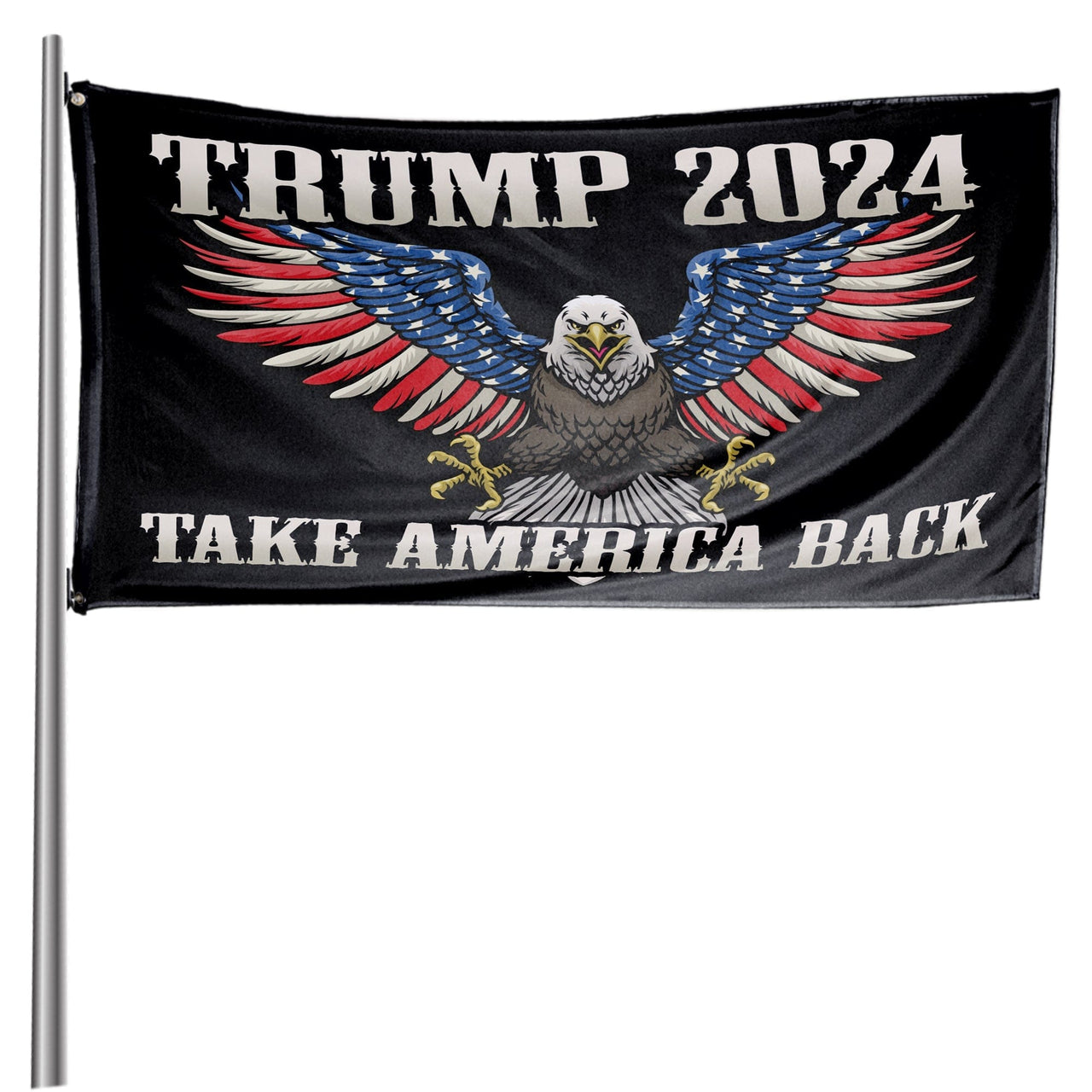 2024 "Take America Back" Black Flag – Extra Large 6x10 ft