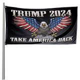 2024 "Take America Back" Black Flag – Extra Large 6x10 ft