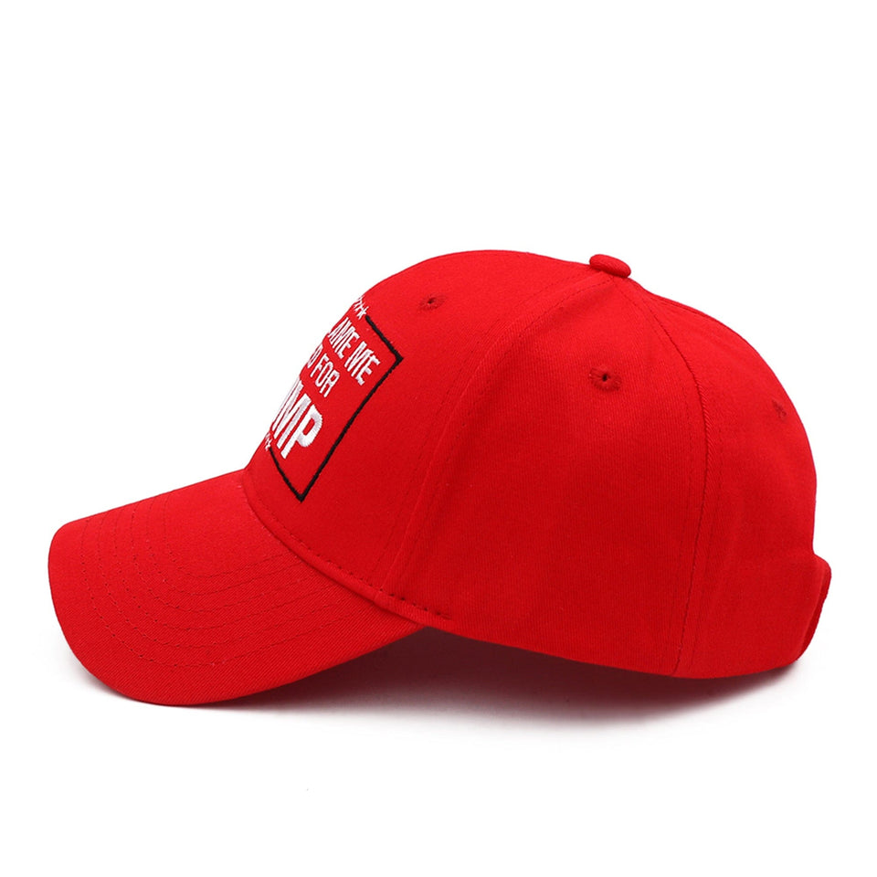 Red “Don’t Blame Me” Embroidered Baseball Cap