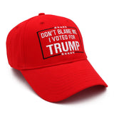 Red “Don’t Blame Me” Embroidered Baseball Cap