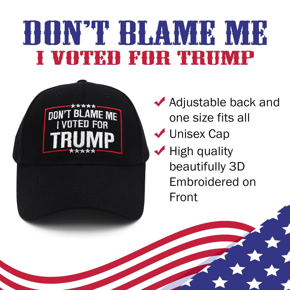 Don’t Blame Me – Black I Voted Baseball Cap