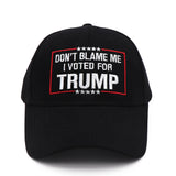 Don’t Blame Me – Black I Voted Baseball Cap