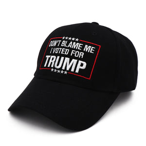 Don’t Blame Me – Black I Voted Baseball Cap