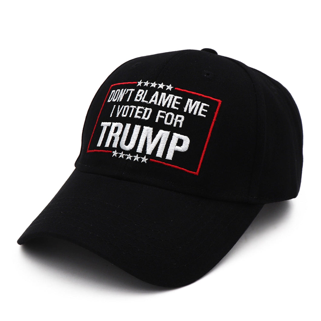 Don’t Blame Me – Black I Voted Baseball Cap