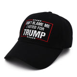 Don’t Blame Me – Black I Voted Baseball Cap