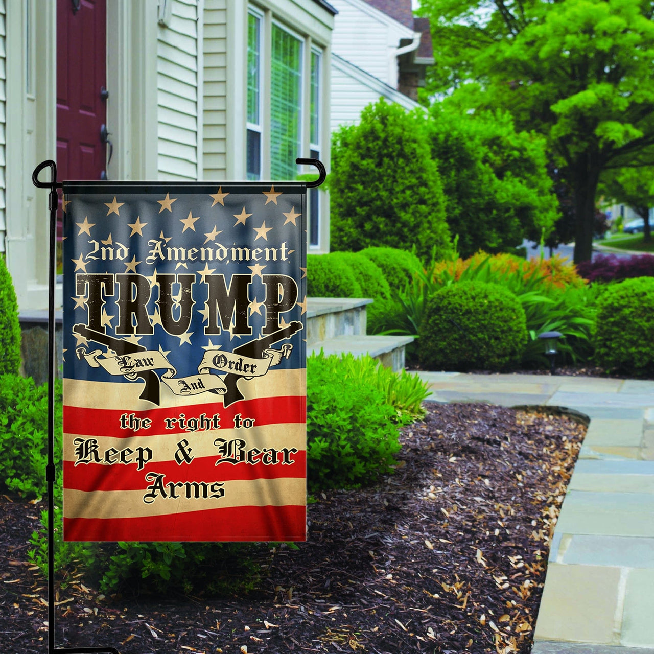 2nd Amendment Yard Flag – Law & Order, Keep & Bear Arms