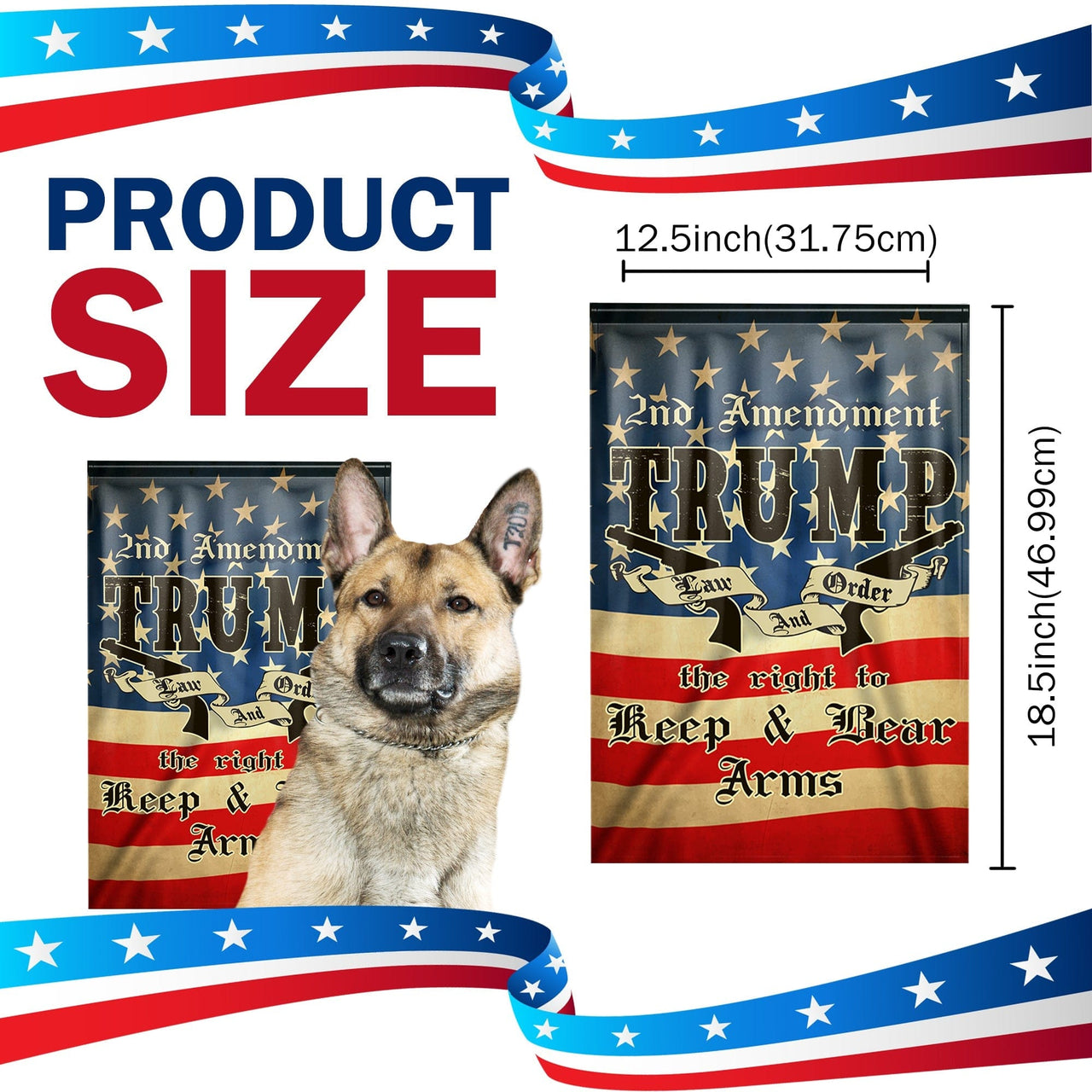 2nd Amendment Yard Flag – Law & Order, Keep & Bear Arms