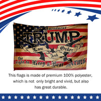 Second Amendment Flag – Law & Order Right to Bear Arms Banner