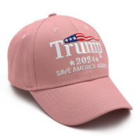 2024 “Take America Back” Embroidered Cap — Pink