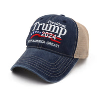 2024 “Keep America Great” Vintage Denim Trucker Hat