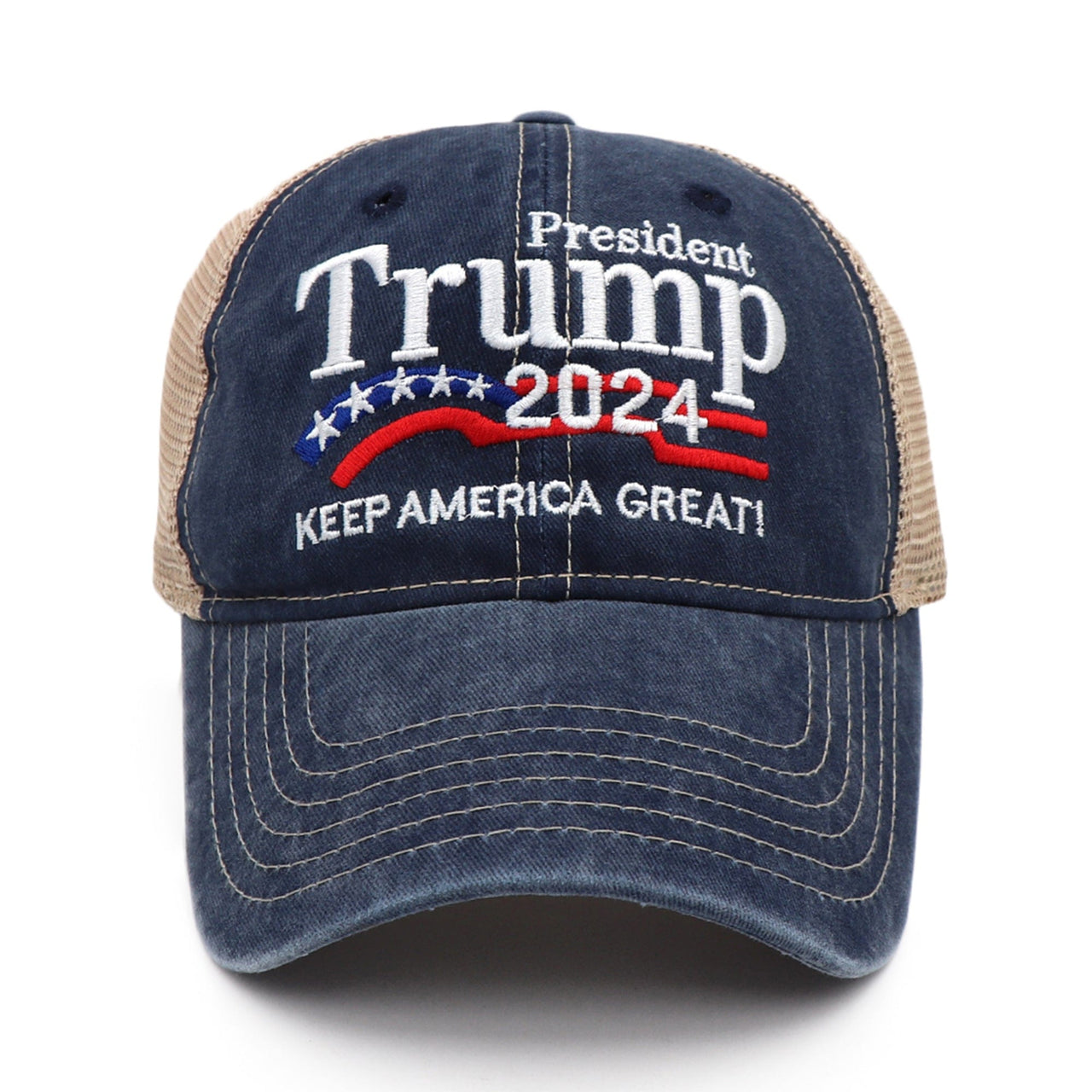 2024 “Keep America Great” Vintage Denim Trucker Hat
