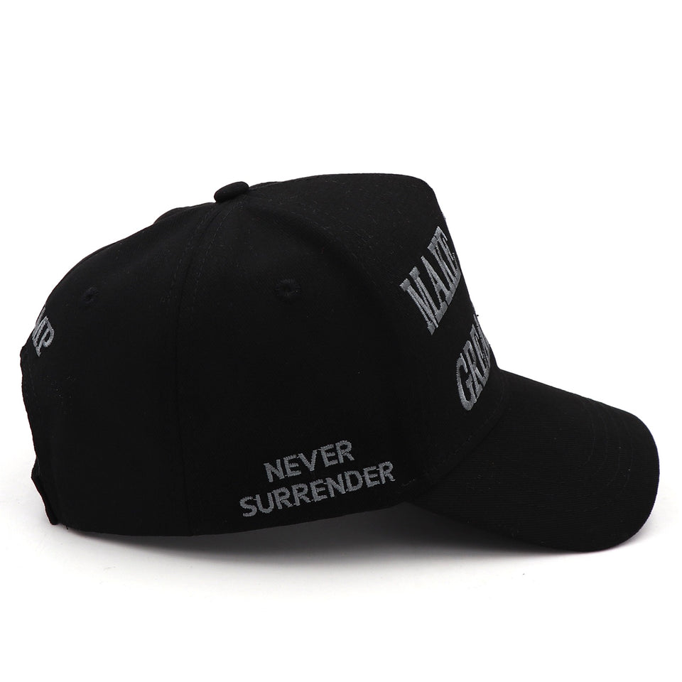 New MAGA 45 47 Black Hat (Silver)