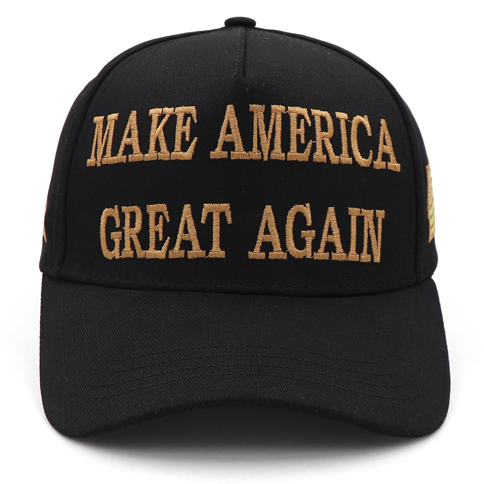New MAGA 45 47 Black Hat (Gold)
