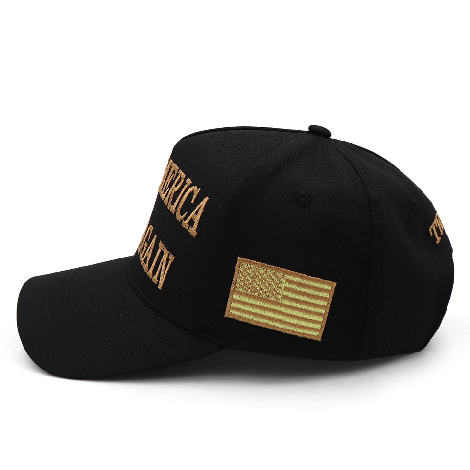 New MAGA 45 47 Black Hat (Gold)