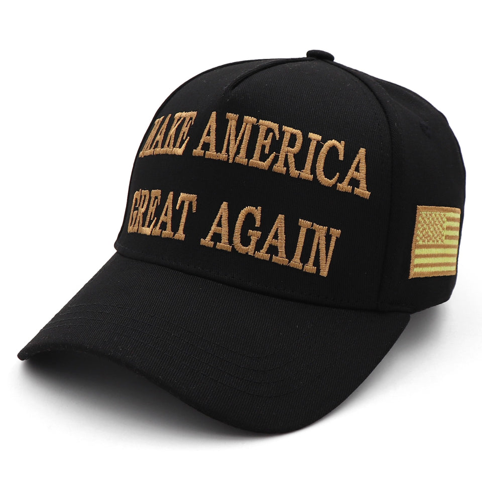 New MAGA 45 47 Black Hat (Gold)
