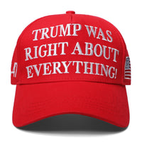 Red - Was Right About Everything - Embroidered Cap  45 – 47