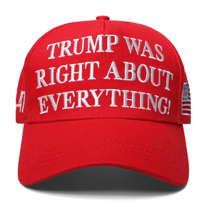 Red - Was Right About Everything - Embroidered Cap  45 – 47
