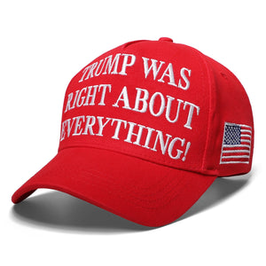 Red - Was Right About Everything - Embroidered Cap  45 – 47