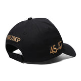 Black- Gold - Was Right About Everything - Embroidered Cap  45 – 47