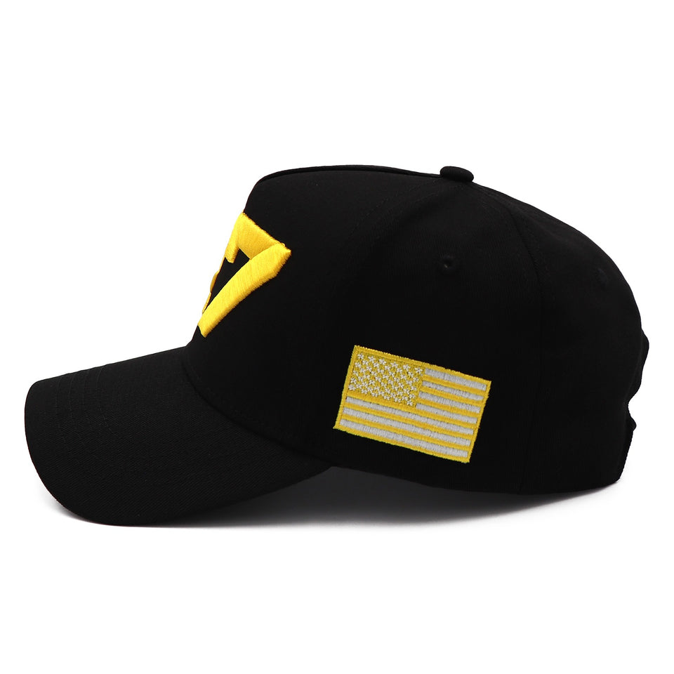 Black Gold 47 Presidential Tribute Hat – Adjustable , Embroidered USA Flag