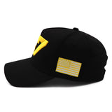 Black Gold 47 Presidential Tribute Hat – Adjustable , Embroidered USA Flag